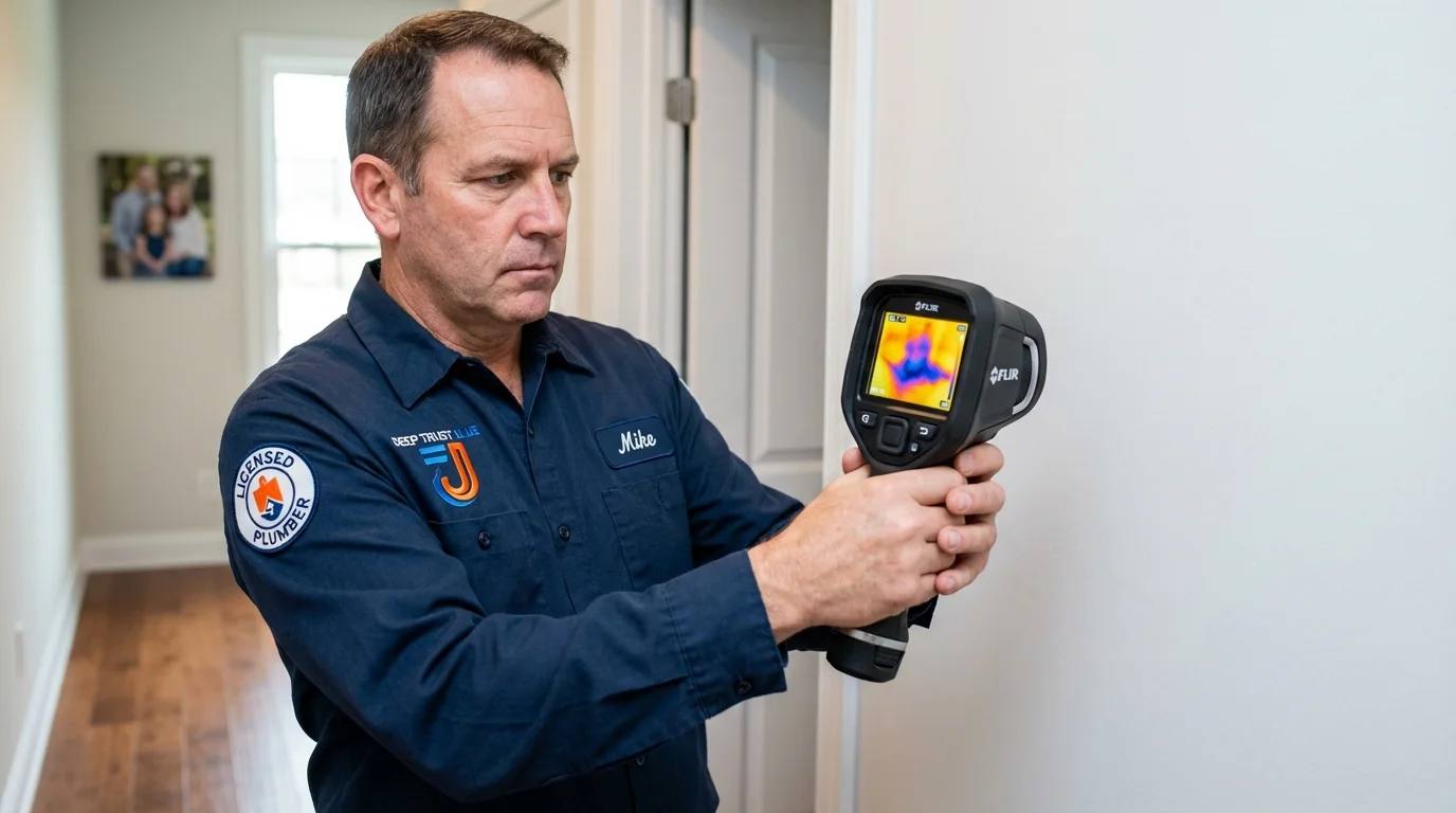 Thermal imaging leak detection by Johns Plumbing LLC in Succasunna